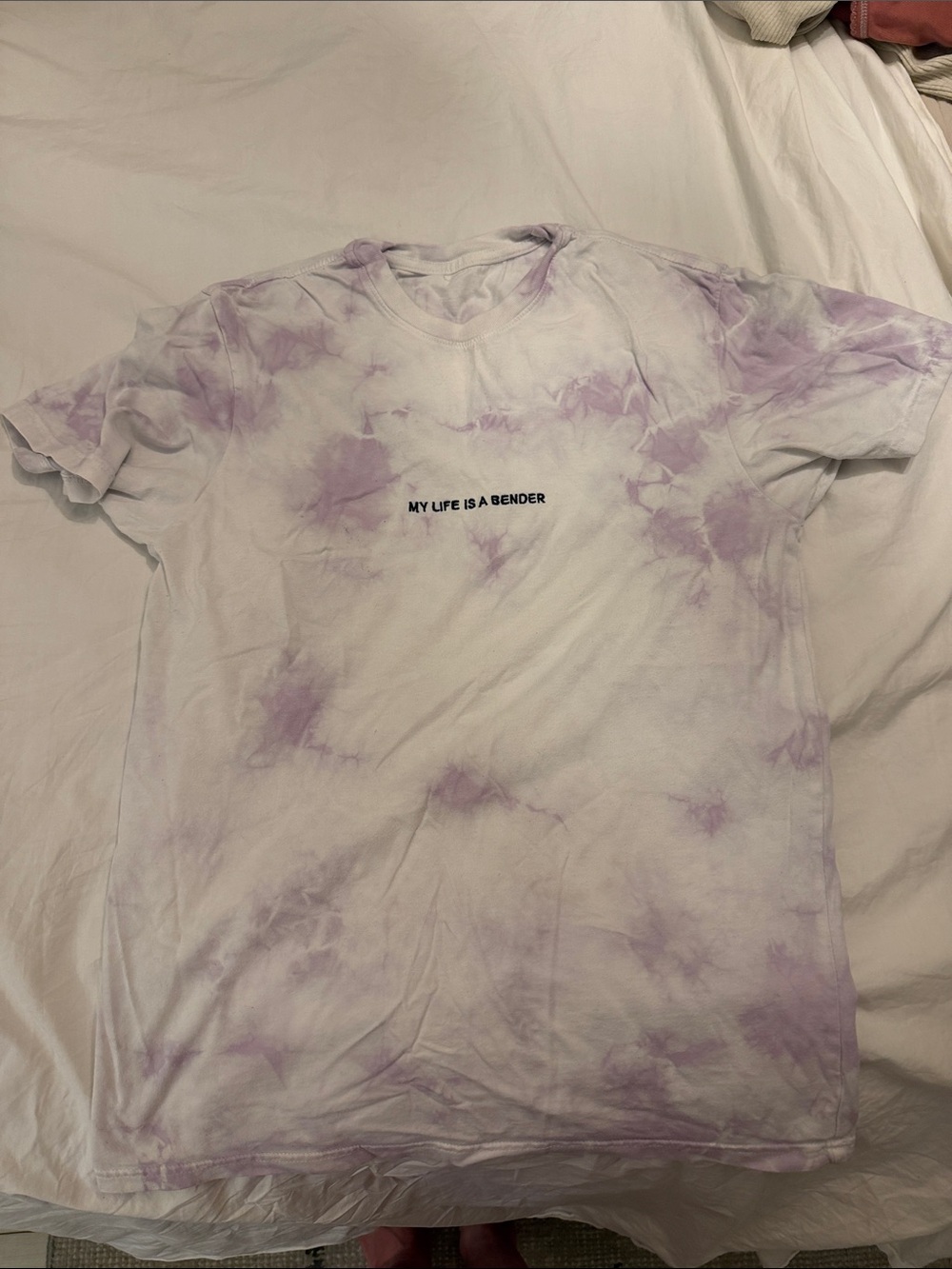 John Summit Lavender Tie-Dye Graphic Tee - My Life Is A Bender